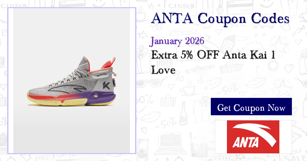 ANTA Coupon - 50% Off Promo Code Jan 2026 (9 Available)