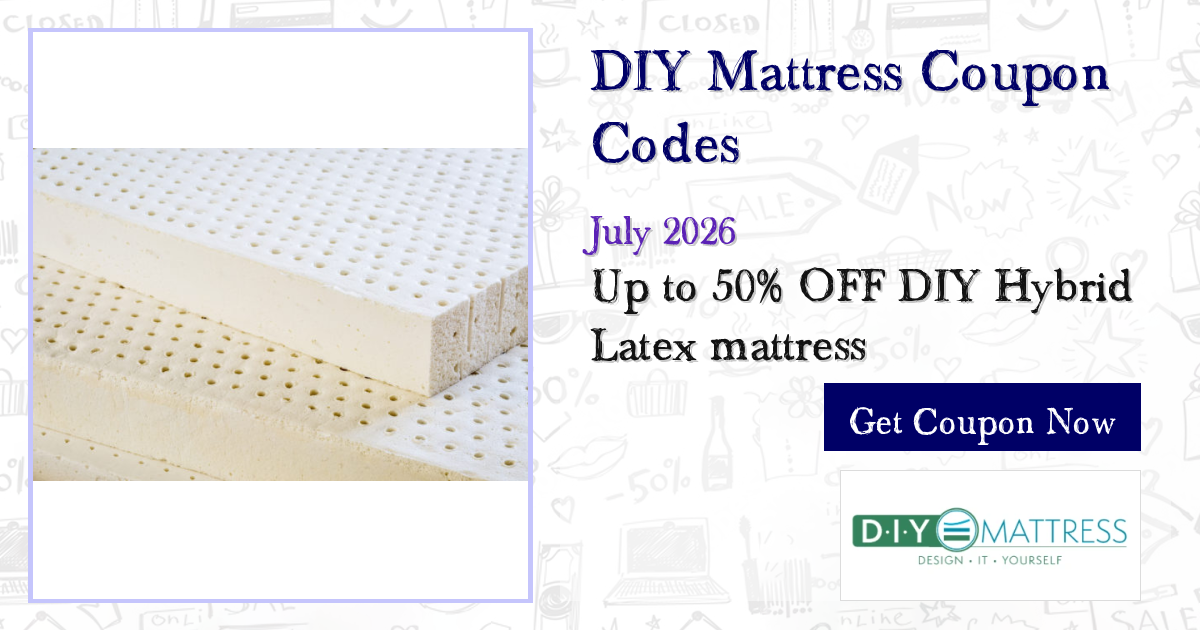 Instant Savings DIY Mattress Promo Codes - 50% OFF (18 Active)