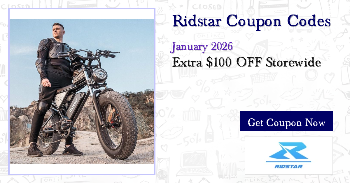 Last Chance: $100 Off Ridstar Deals - 8 Codes Left (Jan 2026)