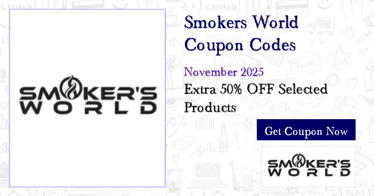 Limited-Time 62% Off Smokers World Coupon | Nov 2025 (15 Codes)