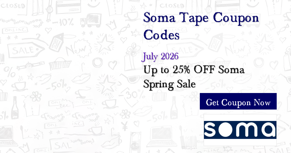 Unlock 50% Off Soma Tape - Exclusive Promo Code Jul 2026 (Only 14 Left!)