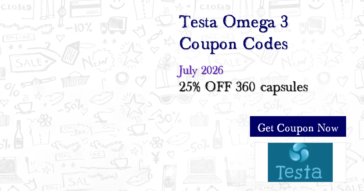 Huge Savings on Testa Omega 3 - 25% OFF Promo Codes Jul 2026