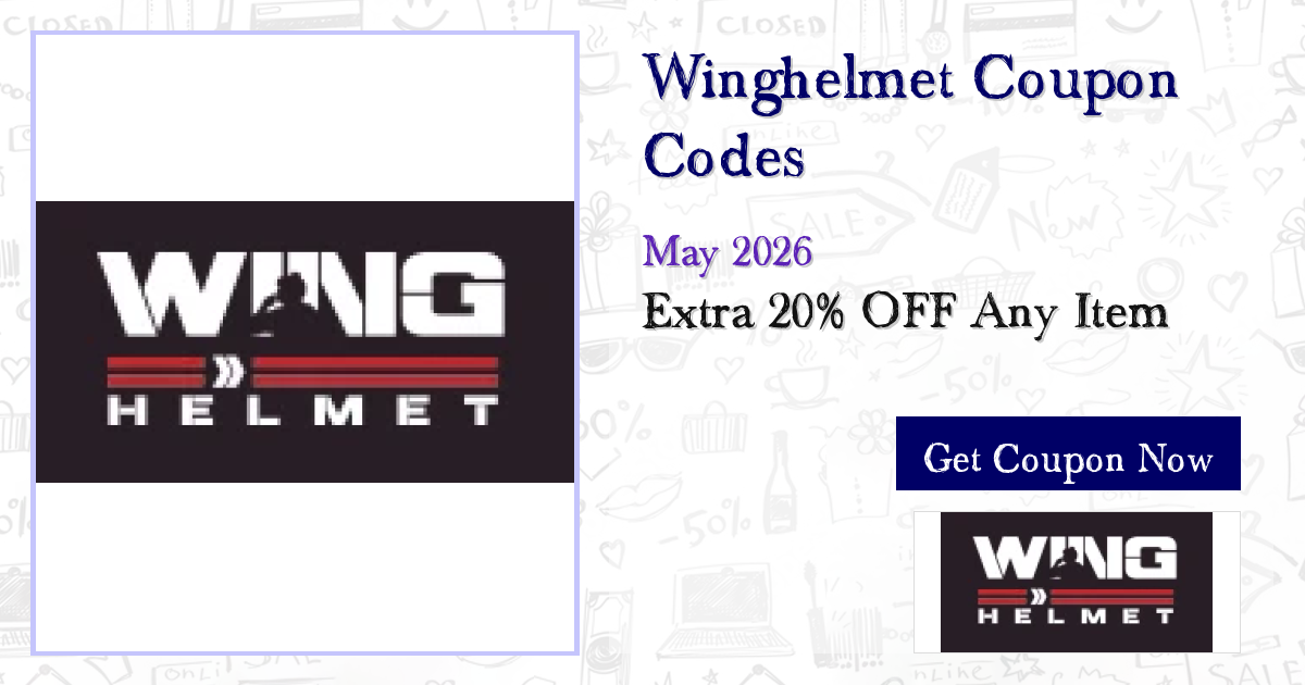 Today Only: 45% OFF Winghelmet Coupons (28 Codes)