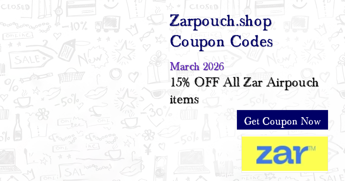 10% OFF Zarpouch.shop Coupons - Mar 2026 Verified Codes (11 Active)