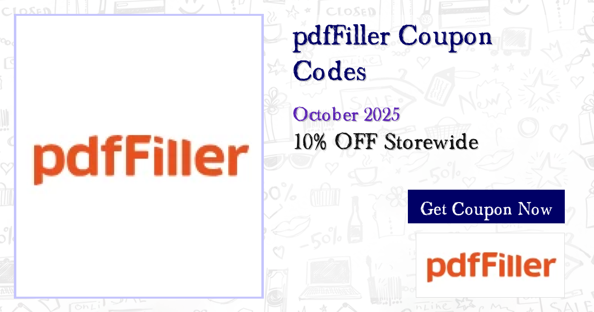 FRESH pdfFiller Deals Oct 2025: 72% Off + 6 New Codes