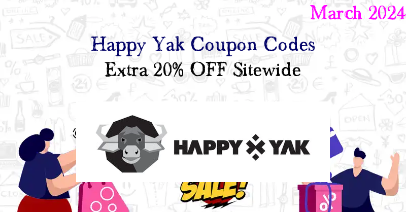 60% Off Happy Yak Coupon/Promo Code Mar 2024 (11 Active Codes)